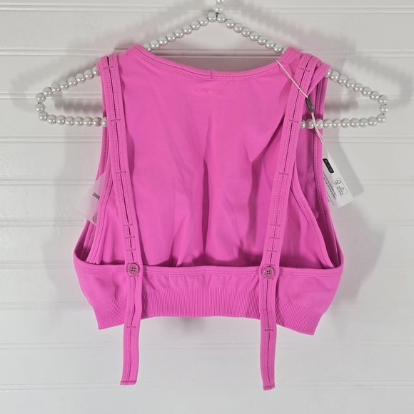 NWT Helmut Lang Double Bra Top Pink Disco XS/S - Picture 6 of 9